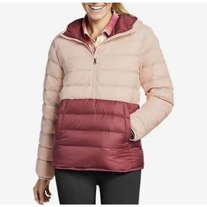 Eddie Bauer Down CirrusLite Jacket Pullover puffer down filled color block xl